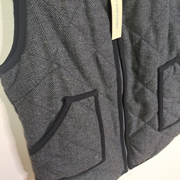 41 Hawthorn Vest Womens Medium Grey Quilted Full Zip Pockets Outdoors NWT - Picture 2 of 8